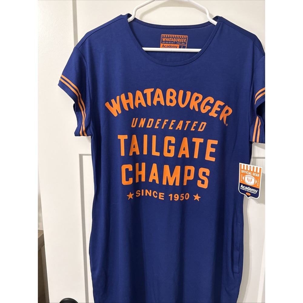 Magellan Outdoors Women's Large Whataburger Tailgate Champs Graphic Dress NWT - Picture 2 of 7